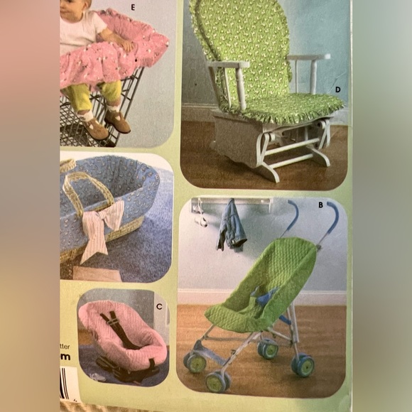 Simplicity Pattern #4636 Baby Accessories Home Decorating 2005 Sewing Fabric - Picture 6 of 7